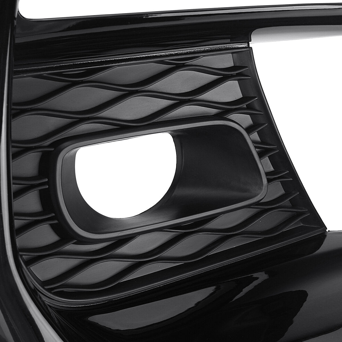 Gloss Black Fog Light Lamp Bezel Bumper Cover Cap For Infiniti Q50 Sport 2018-2020
