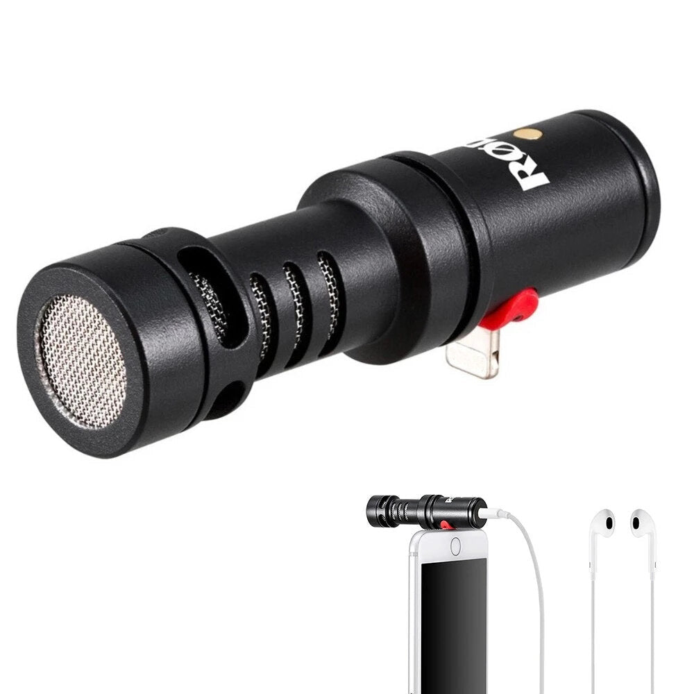 Directional Microphone for Lightning Connector iOS Smartphones iPhone 12 11/XR/X/8