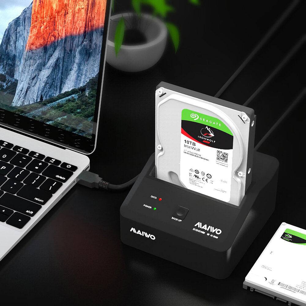 USB3.0 to SATA Docking Station Hard Drive Enclosure Base for 2.5/3.5" HDD SSD Hard Drive