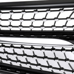 Front Grille Glossy Black Diamond Style For Mercedes Benz C-Class