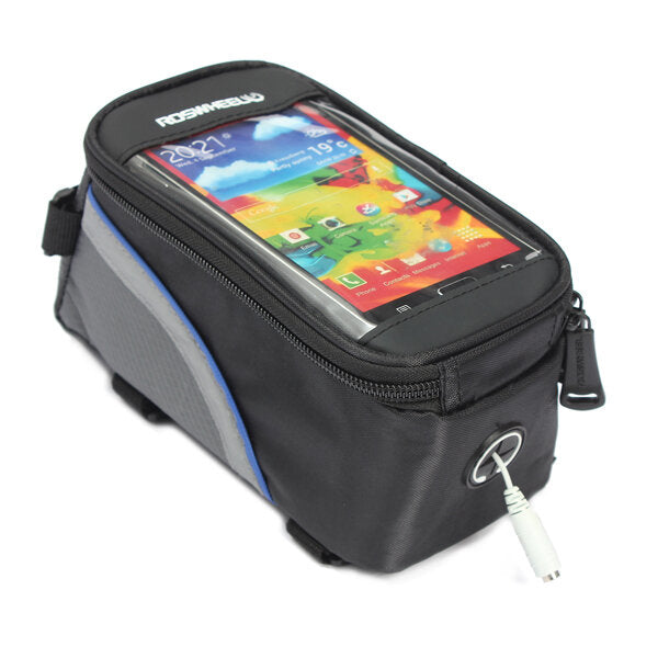 5.5inch Bike Phone Bag Rainproof Touch Screen Bicycle Front Frame Bag Cycling Bike Phone Pouch Bag