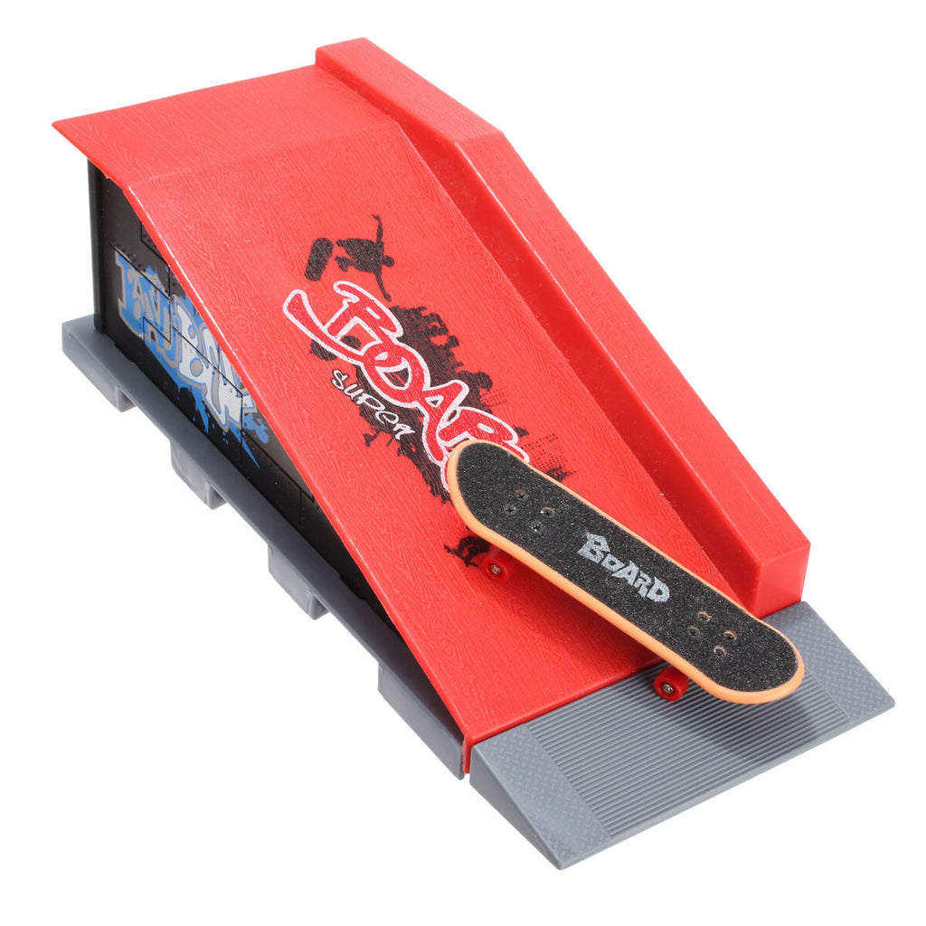 Mini Finger Skateboard Kid Fingerboard Toy Park Ramp Finger Board Recreation