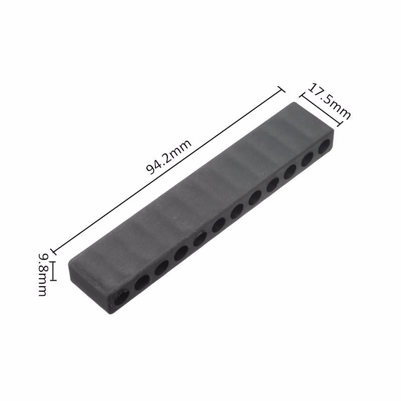 10pcs 12 Holes Hex Shank Plastic Screwdriver Bits Storage Deck Screwdriver Bit Head Storage Case