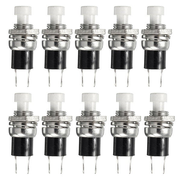10pcs Momentary Button Switches ON/OFF Push Button Mini Switches 250V 0.5A