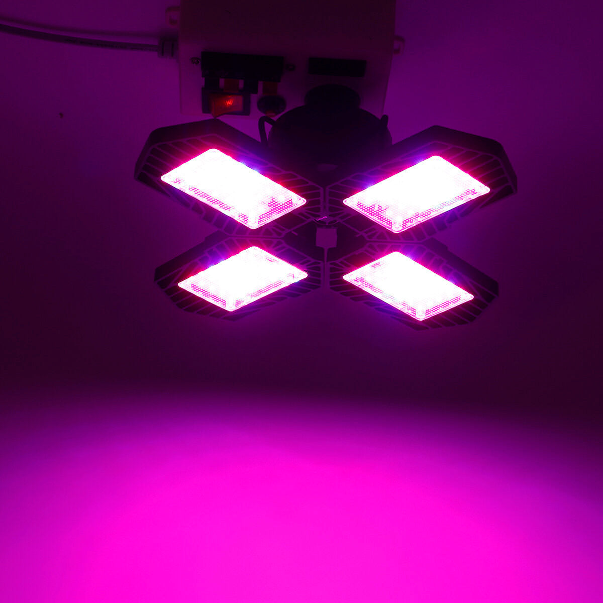132LED Grow Light 2835 Full Spectrum 4 Blades Hydroponic Plant Veg Flower Lamp AC85-265V