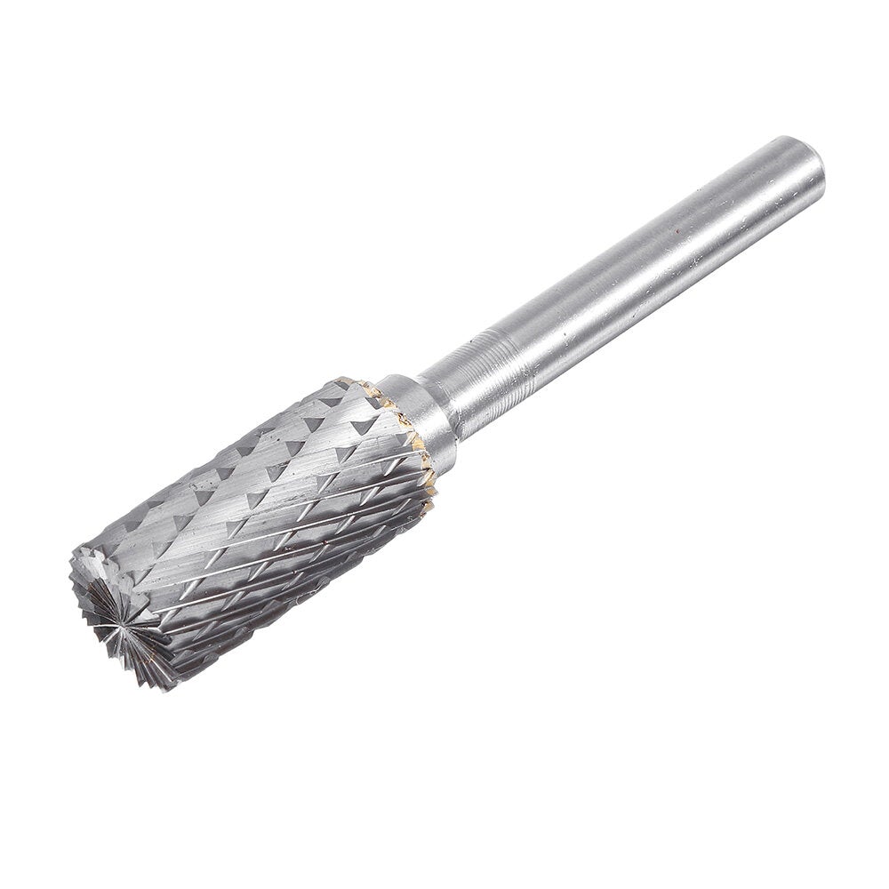 5pcs 6x12mm Double Lines Rotary File Burr Tungsten Carbide Rotary Cutter Files for Rotary Drill