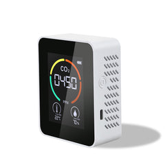 Temperature Humidity Detector LCD Digital Display Air Quality Monitor 5In1 HCHO TVOC CO2