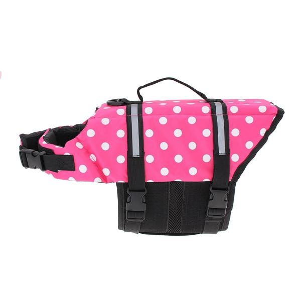 Pet Aquatic Reflective Preserver Float Vest Dog Cat Saver Life Jacket