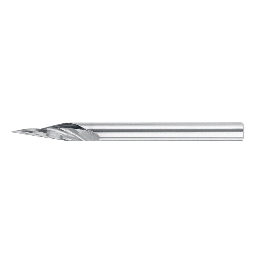 10Pcs 3.175mm Shank Engraving Bit End Milling Cutter 20 Degrees Tip 0.1mm Carbide 3D Milling Bit Carving