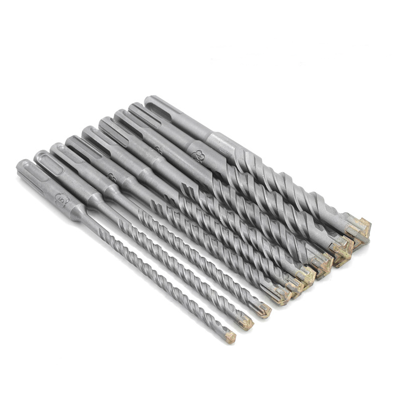 9Pcs Carbide Tipped Cross Head 5-16mm Electric Hammer SDS Shank Drill Bit Set Concrete Masonry Drill Bits