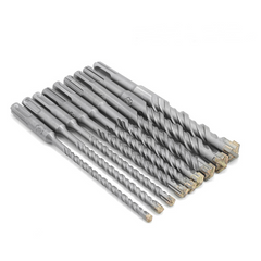 9Pcs Carbide Tipped Cross Head 5-16mm Electric Hammer SDS Shank Drill Bit Set Concrete Masonry Drill Bits