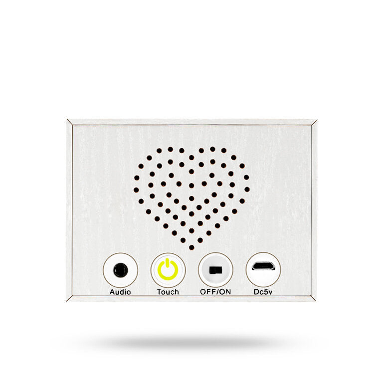 Drawer Type Bluetooth Speaker LED Night Light Smart Wooden Music Box Adjustable Desk Table Lamp