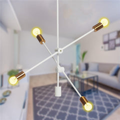 4 Heads Flush Mount Ceiling Light Chandelier