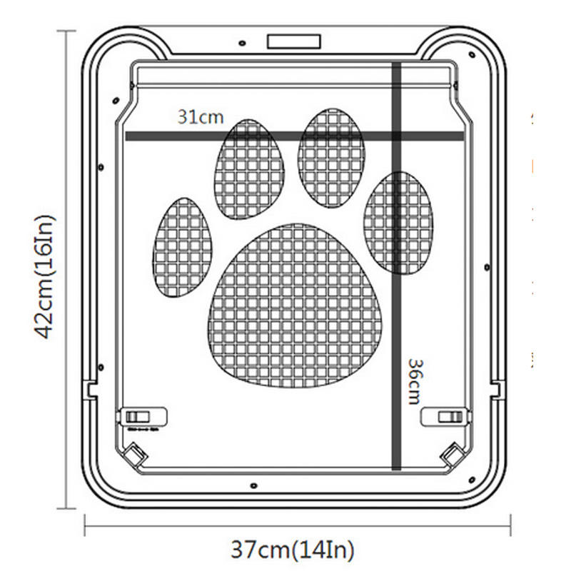 Dog Cat Pet Door Screen Window ABS Magnetic Auto Lock Flaps