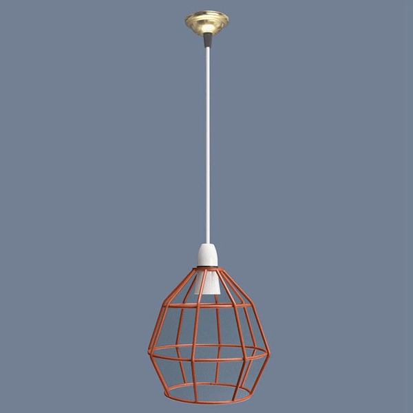 Vintage Industrial Style Metal Cage Wire Frame Ceiling Pendant Light Lamp Shades 110-240V