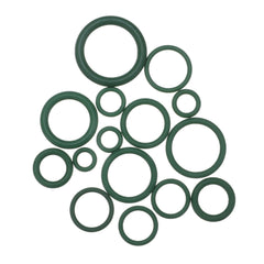 225Pcs R22/R134a Green Air Conditioning Rubber O-Ring Tap Washer Gasket Set Seal Metric Assortment Plumbing Kit Waterproof
