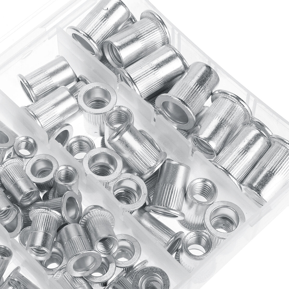 190Pcs M3-M10 Rivnut Riveter Rivet Nut Nutserts Guns Riveting Assortment Tool Kit Nutsert