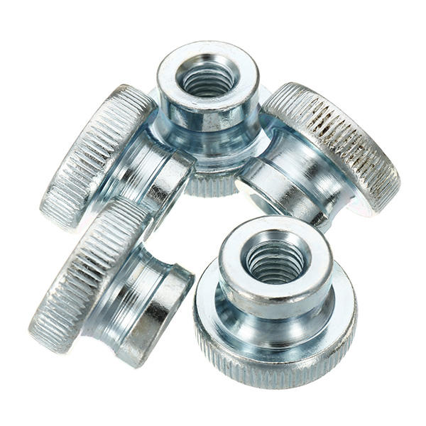50Pcs Carbon Steel Knurled Thumb Nut Thread M3 M4 M5 M6 M8 M10