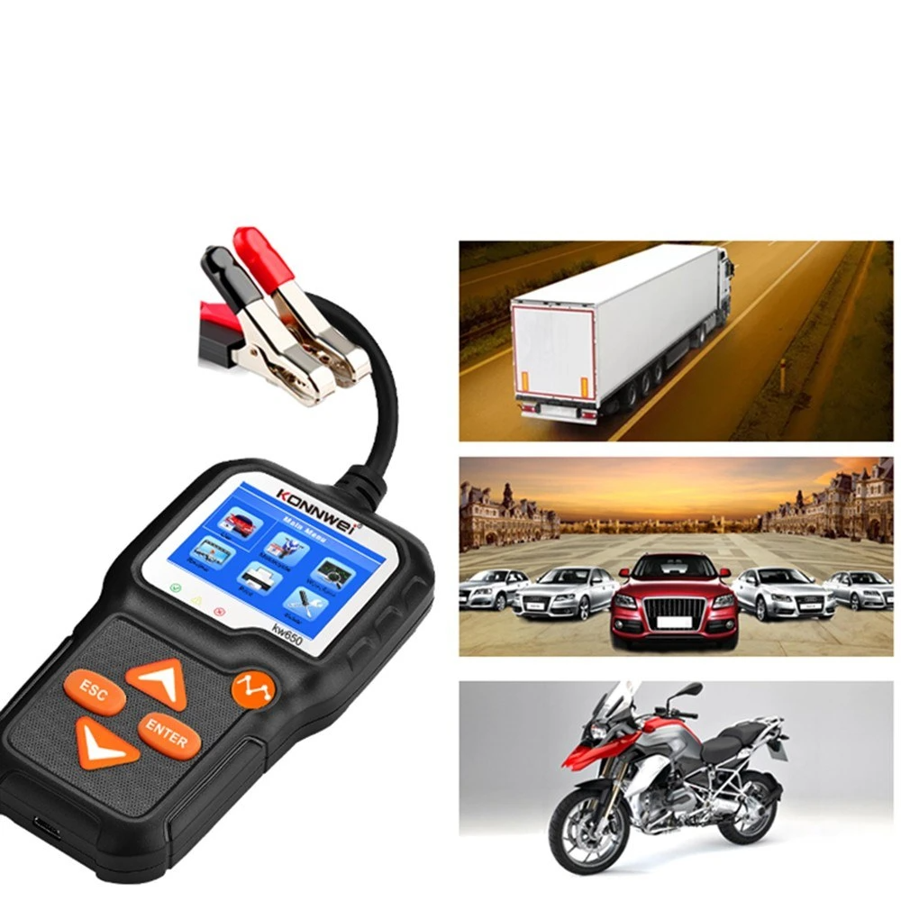 Car Battery Tester 12V Auto Load on Cranking System and Charging Scan Tool