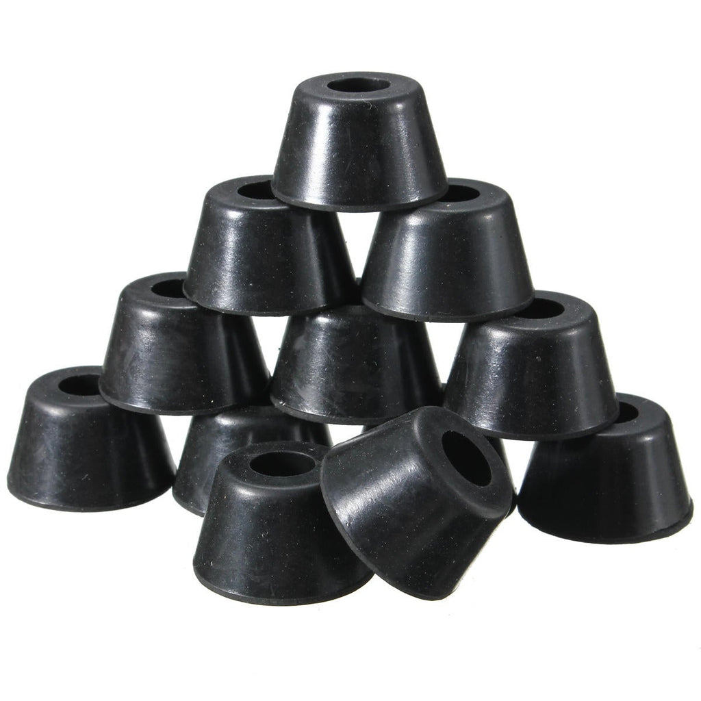 12pcs 25x20x15mm Black Rubber Protector for Chair Leg Table Crutch Feet Stools Furniture