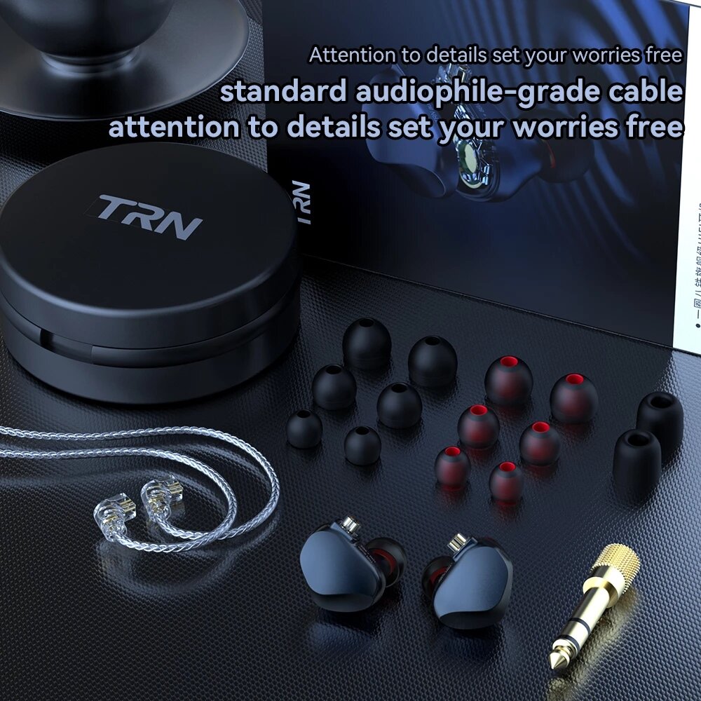 In-ear Earphones Hi-Fi High Earplugs With 2PIN Cables for V90 X7 BT30 VXPRO T300 BA15 MT1