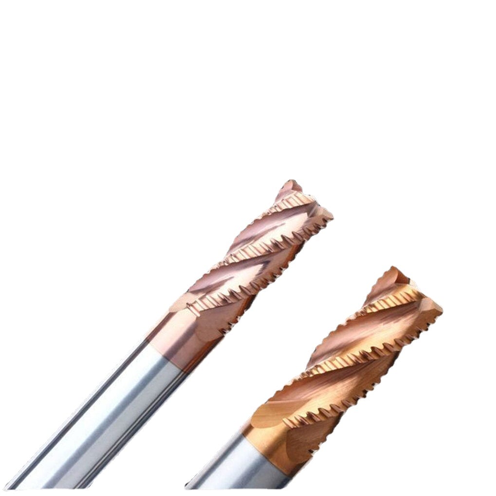 Four-blade Carbide Tungsten Steel Milling Cutter Straight Shank Knife Slotting
