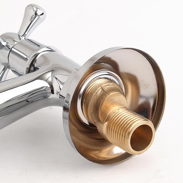 Kitchen Sink Faucet Hot Cold Mixed Taps Stretchable Shower Spray Type Wall Mount Bathroom