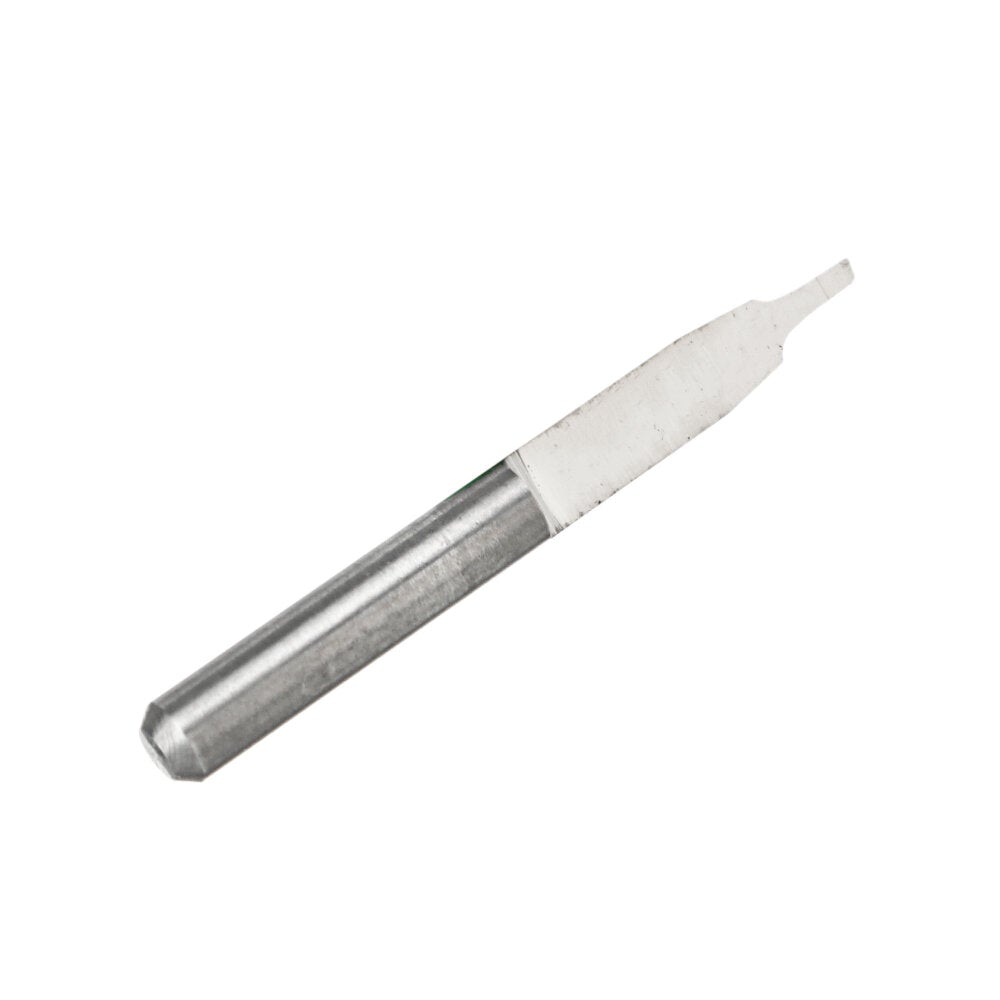 10Pcs 3.175mm Shank V-shape PCB Engraving Drill Bit Single Grooving Flat Bottom 0.8-3mm CNC Router Mill Carbide Milling Cutter Tool