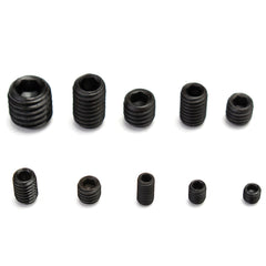 200pcs M3 M4 M5 M6 M8 Hex Socket Screws Assortment Black Grade 12.9 Alloy Steel