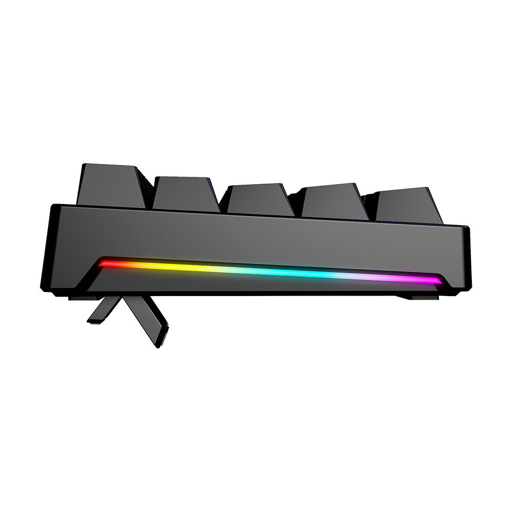 Mechanical Gaming Keyboard 71 Keys Hot-Swappable Blue Switch RGB Backlit Detachable Type-C Wired Gaming Keyboard for Office Gamer