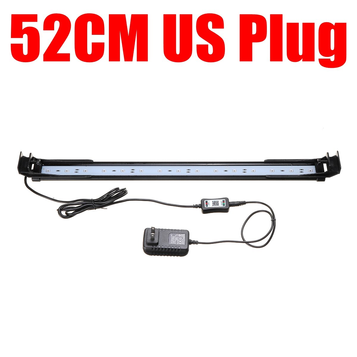 Dimmable 52CM 16W Bluetooth APP Controlled RGB LED Aquarium Lighting Adjustable Top Light Suitable for Aquarium/Fish Tank