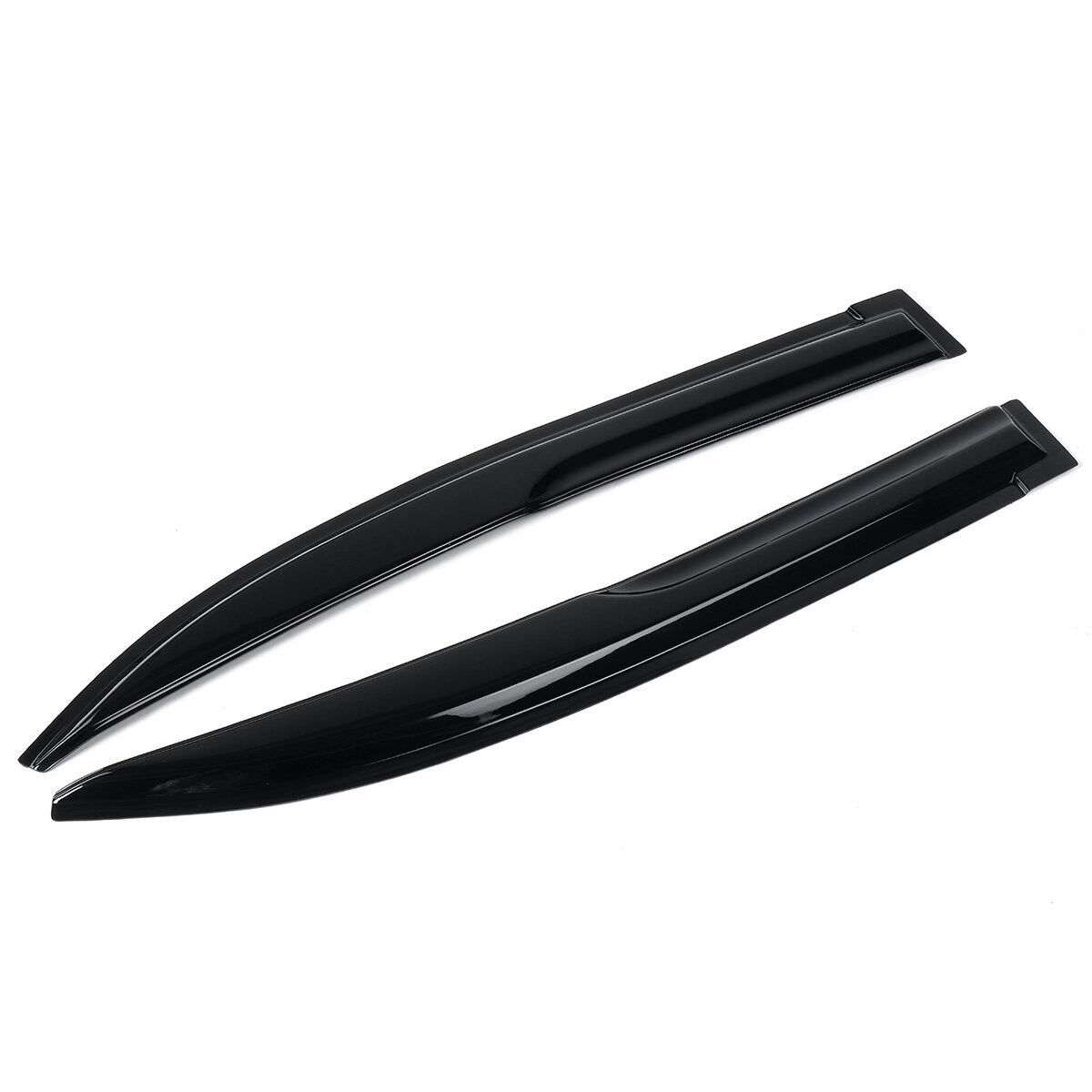 4Pcs Plastic Exterior Visor Vent Shades For Honda Civic 4DR Sedan JDM Wavy Mugen Style 2001-2005 Window Sun Rain Guard Deflector