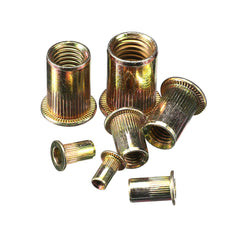 300Pcs Mixed Steel Rivet Nut Rivnuts Blindnuts Nutserts M3-12mm Nut Insert Rivet Assortment Kits