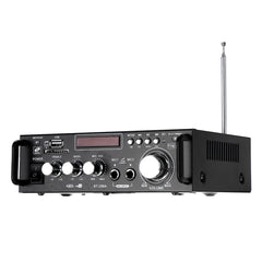 HIFI 220V 12V CH2.0 Home Car Amplifier Bluetooth Signal to Noise Ratio 90BP With Remote Control