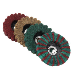 8Pcs 4 Inch Pattern Fiber Disc Polishing Grinding Wheel Scouring Pad Buffing Wheel for Angle Grinder
