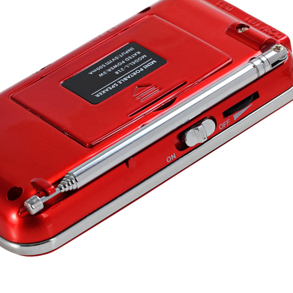 FM AM Radio Digital LCD Supper Bass Mini Speaker AUX USB TF LED Light