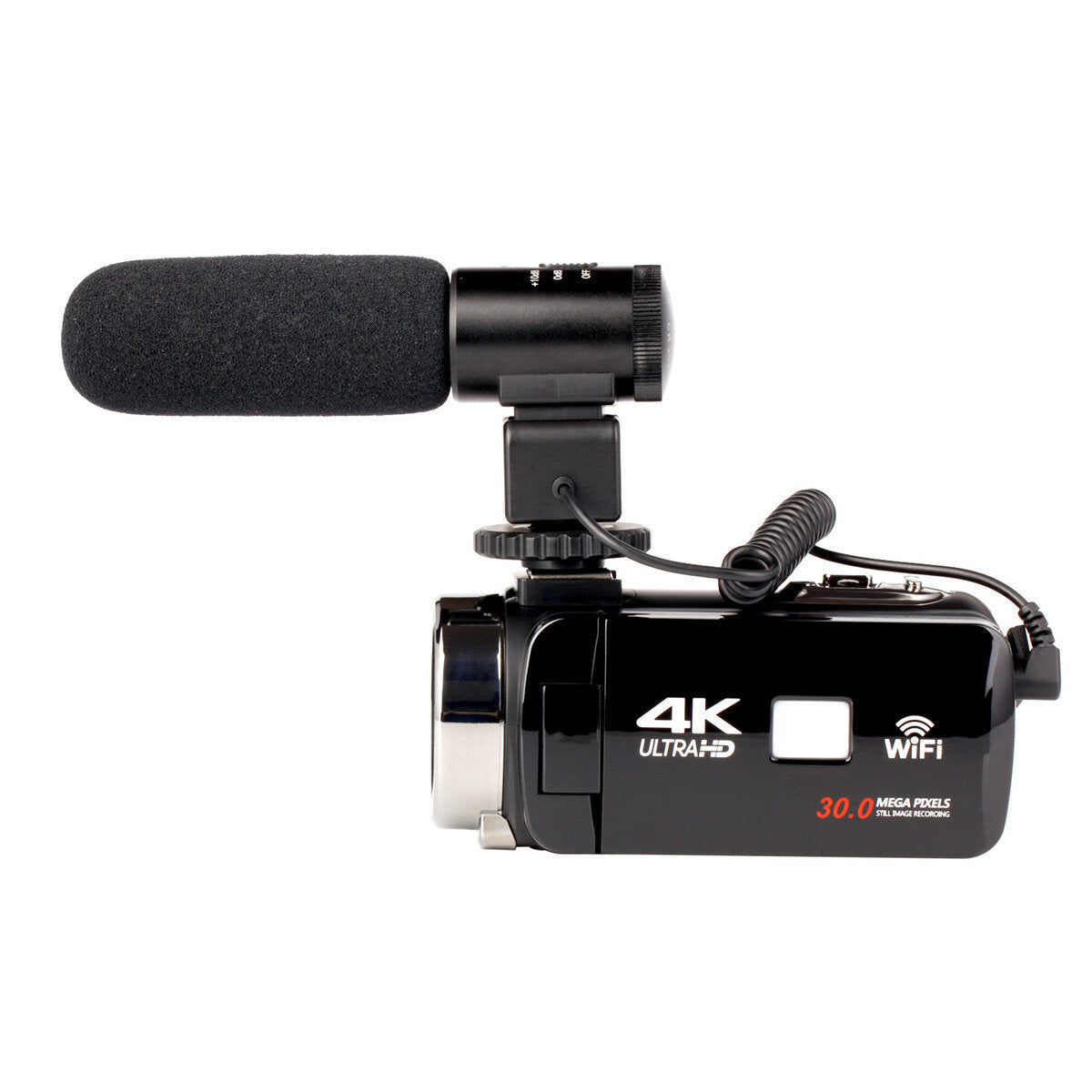 WiFi Ultra HD 1080P 16X ZOOM Digital 4K Video Camera DV Camcorder with Lens and Microphone
