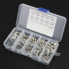 M3 M4 M5 M6 M8 304 Stainless Steel Hex Socket Screws Assortment 200pcs