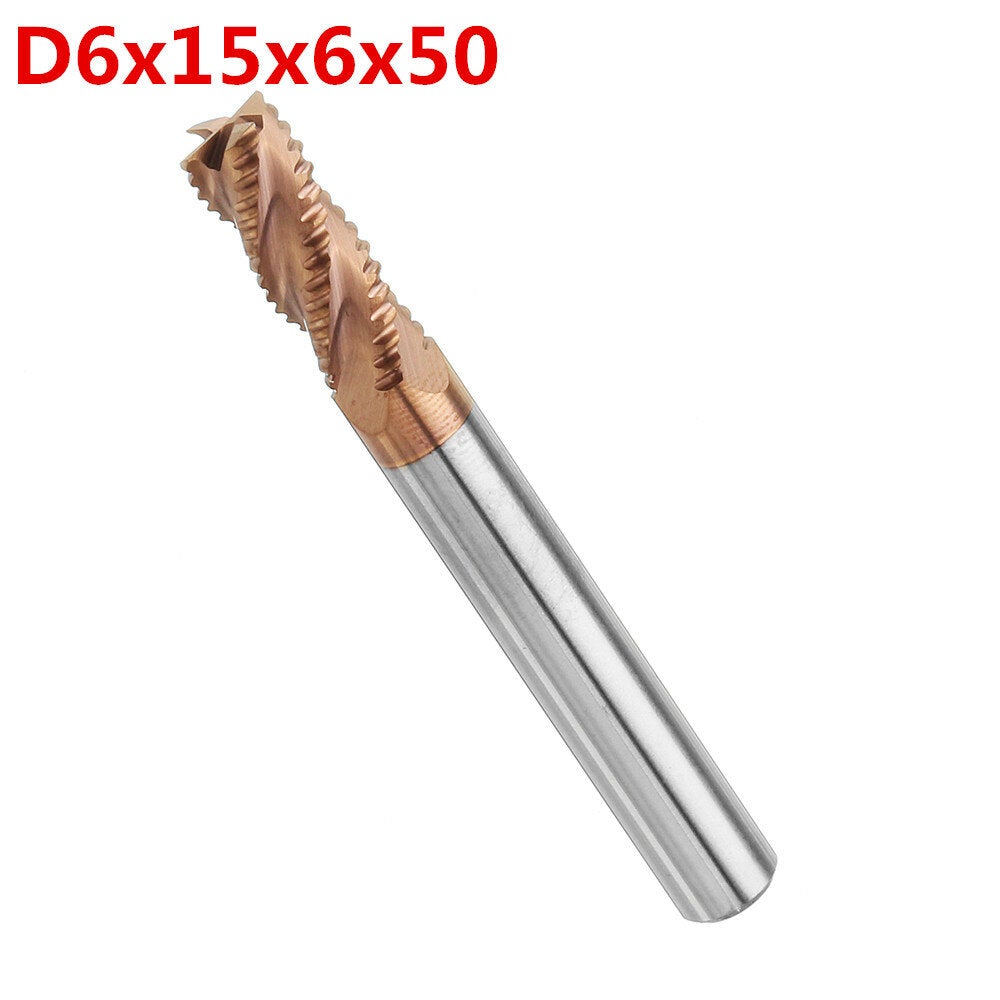 4/6/8/10mm Rough End Mill Cutter 4 Flutes HRC55 AlTiN Coating Milling Cutter