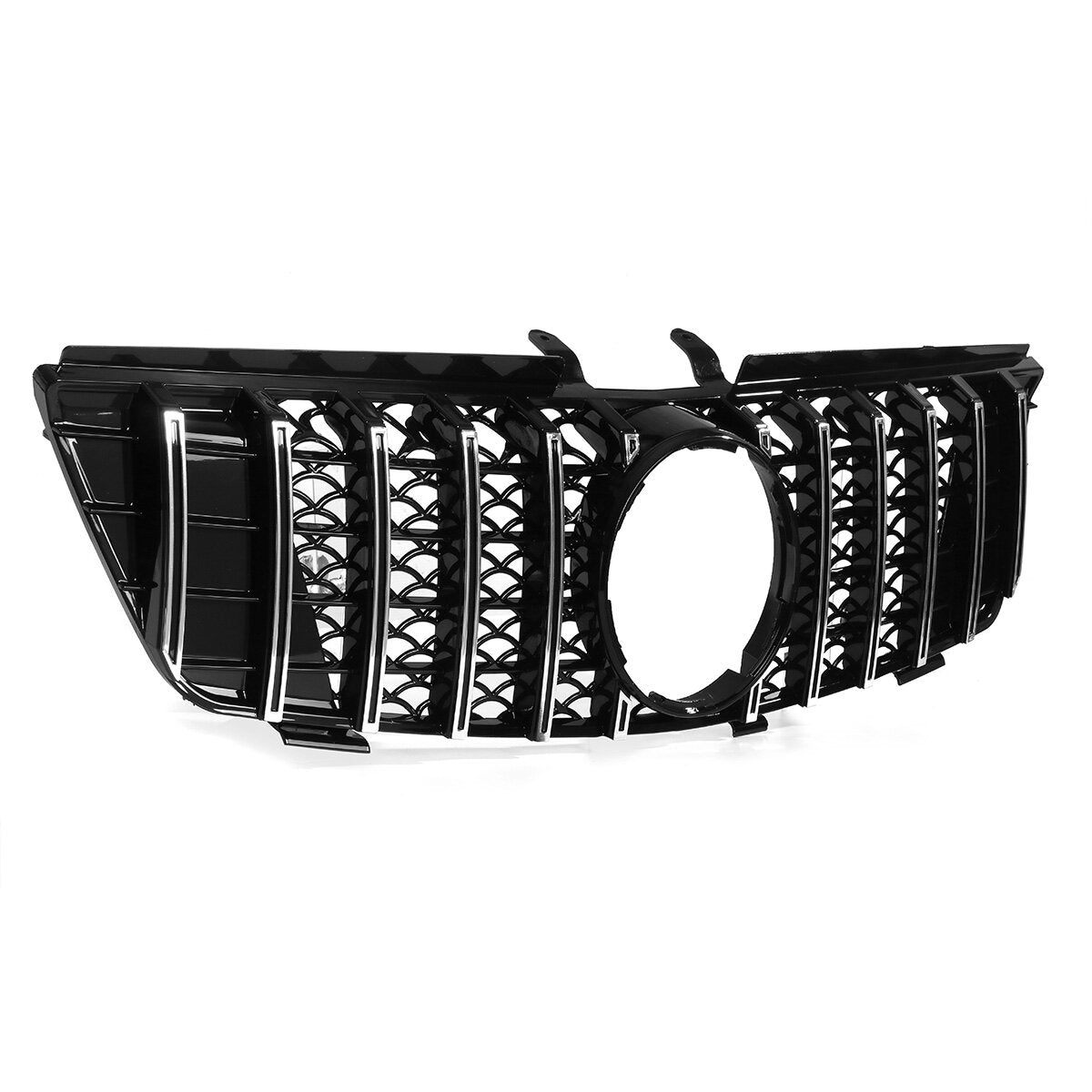 Chrome Silver GTR Style Front Grill Grille For Mercedes-Benz ML Class