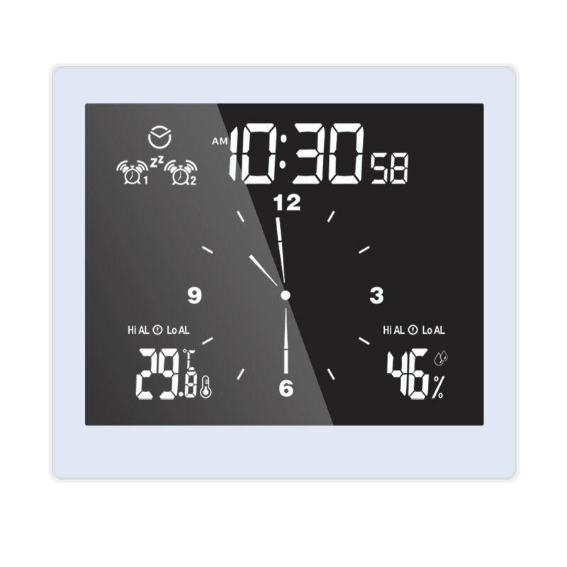 Digital Clock Waterproof Bathroom Wall Clock Hygrometer Thermometer Alarm Clock Timer Temperature Humidity Clock
