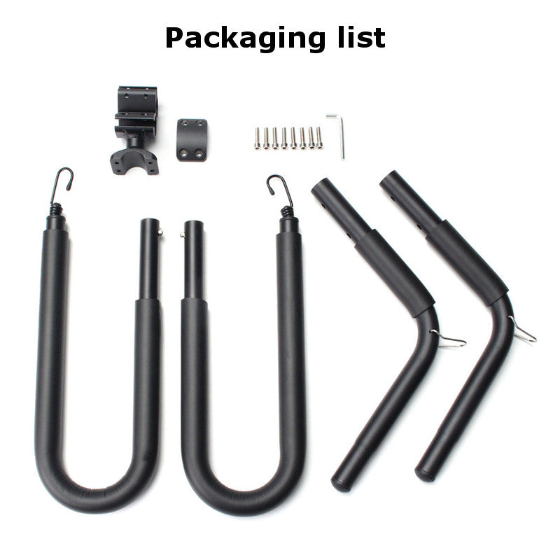 Move By Bike Adjustable Black Aluminum Surfboard Rack Bicycle Surfboard Rack