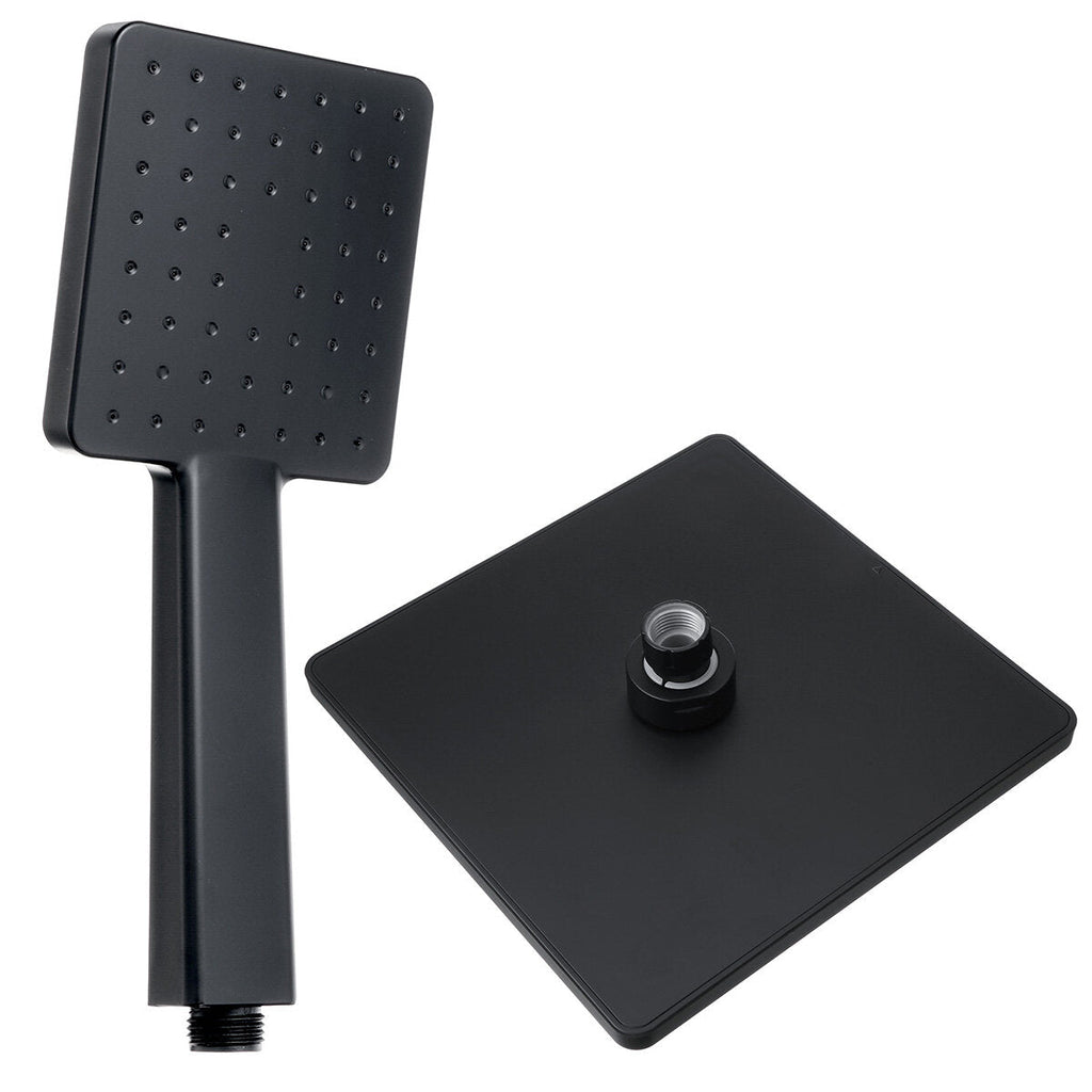 Black Vintage Matte Paint Shower Set Automatic Descaling And Pressurized Bathroom Rain