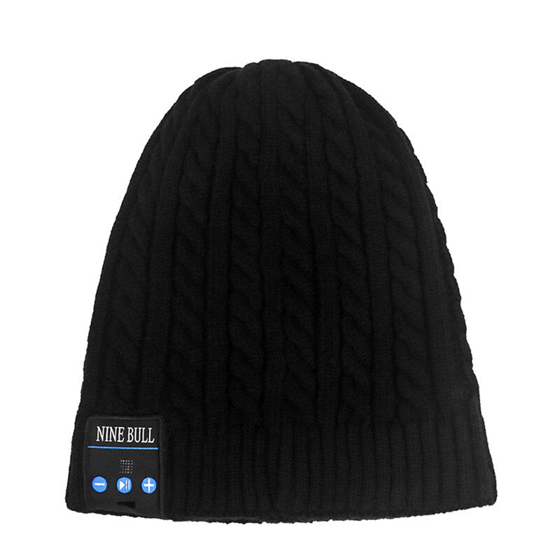 Wireless Bluetooth Headphones Hat Stereo Hands-Free Calling Music Knitted Smart Beanie Winter Outdoor Sports Over-Head with Mic