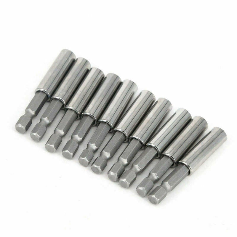 10pcs Socket Drill Bit Holder Hex Shank Magnetic Extension for Screwdriver