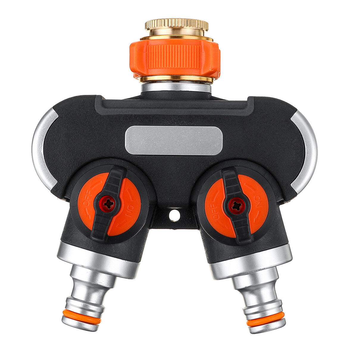 Hose Splitter Water Quick Connector Irrigation 2 Way Tap Garden With Swith 4 Gasket