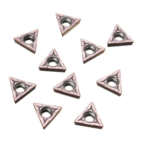 10pcs Triangle Carbide Inserts Lathe Turning Tool Holder Inserts