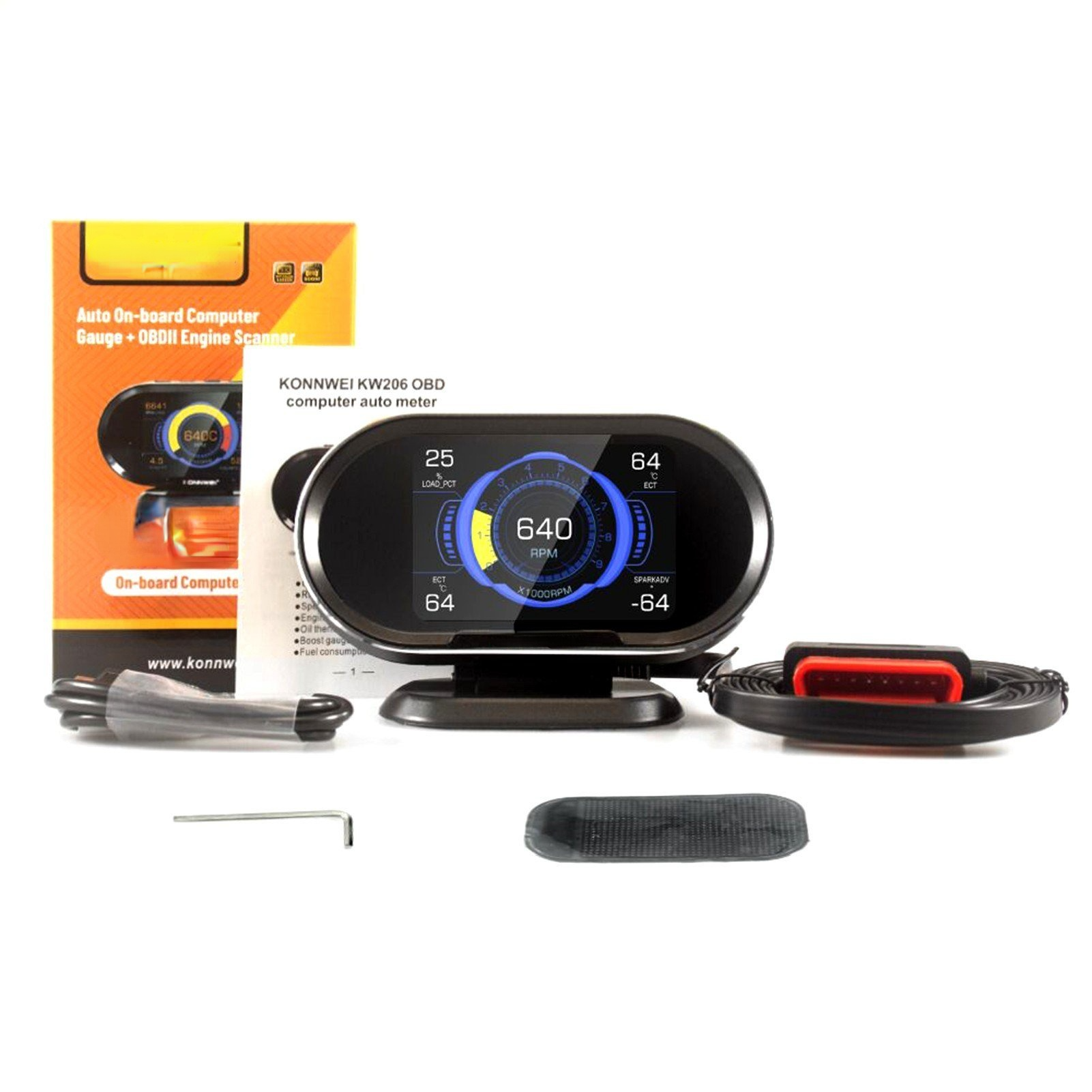 HUD 3.5in Hud Head Up Display Car Speedometer OBDII Smart Digital Trip