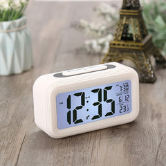 Digital LED Display Alarm Clock Backlight Thermometer with Snooze Function