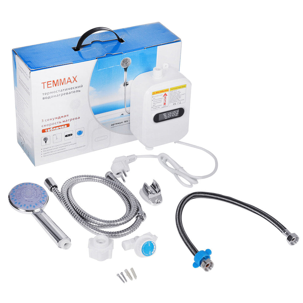 Electric Tankless 3500W Mini Instant Hot Water Heater Kitchen Faucet Tap Heating